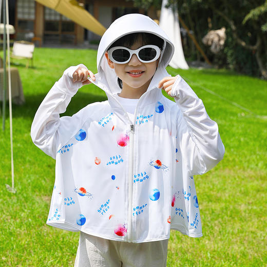 【儿童防晒衣】儿童披肩防晒衣宝宝防紫外线透气外套男女孩童防晒服【UPF50+】 商品图2