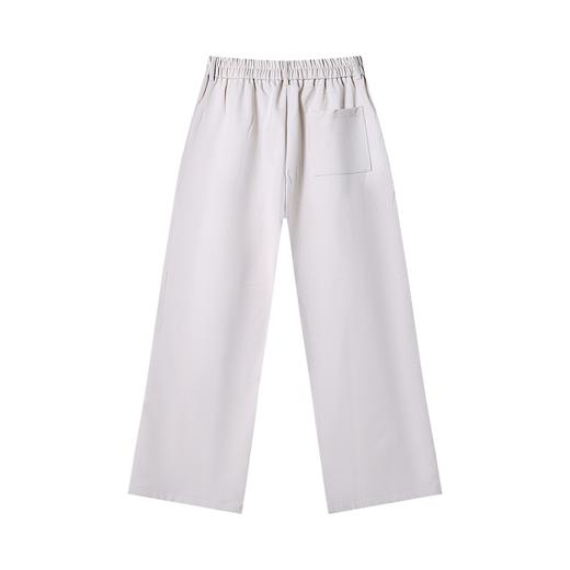 B1228夏季高级感新款潮牌褶皱纯色直筒垂感西裤百搭时尚简约休闲裤子 商品图4