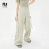 P&X设计师女装2025夏季梭织户外工装阔腿休闲长裤825209213 浅绿 商品缩略图3