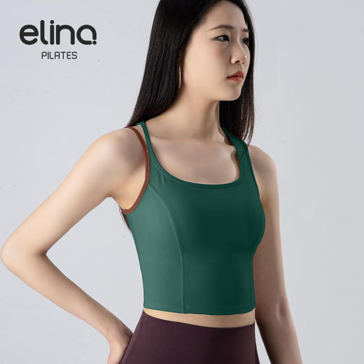 一恋•普拉提 2025春季新款一体杯空气感Air运动背心修身瑜伽背心EMM016 商品图8