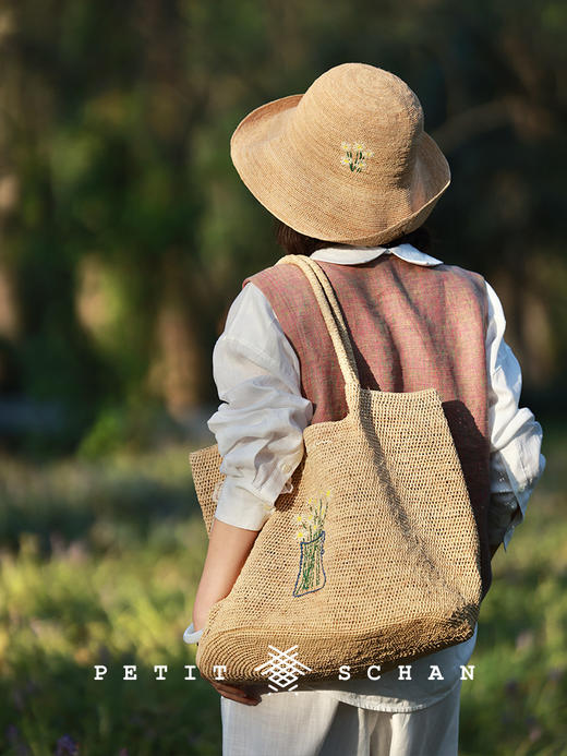 PETIT SCHAN小闪 BAG#008 summer in Southern France 南法之夏 拉菲草法式纯手工编织包 商品图7