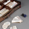 独角鹿西洋古董 19世纪末法国出品配母贝筹码及纸牌古典卷叶纹饰布勒镶嵌游戏盒 商品缩略图4