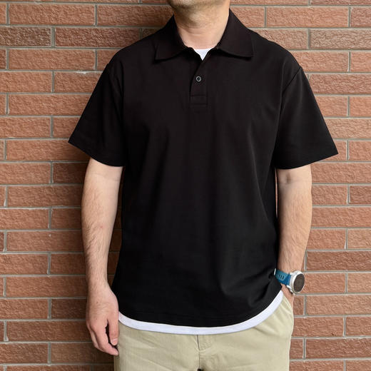 高品质男款~精梳棉假两件Polo领短袖T恤【包邮+三天无理由退huan】 商品图3