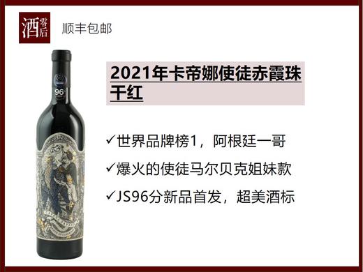【JS 96分】阿根廷卡帝娜酒庄2021年使徒赤霞珠干红 商品图0