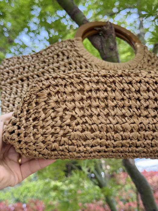 原单| 独家海滩夏日用--品质和纸手工编织包 商品图8