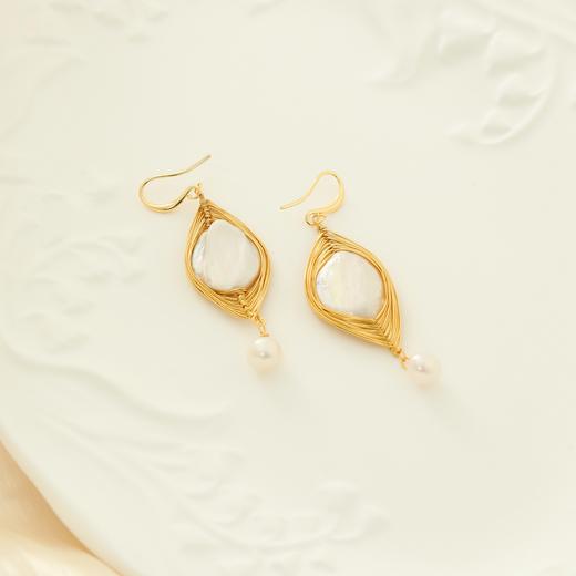 ✨【巴洛克珍珠饰品】精致设计款，项链、耳饰（耳钩款）天然巴洛克项链女淡水珍珠颈链夏，天然巴洛克、铜镀金材质，一周内发货 商品图12