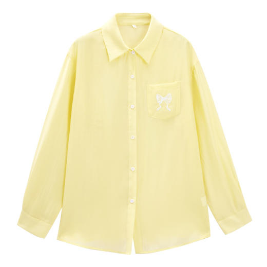 IEF/爱依服2025上衣夏季 韩版时尚宽松百搭休闲通勤中衬衫D42778- 商品图5