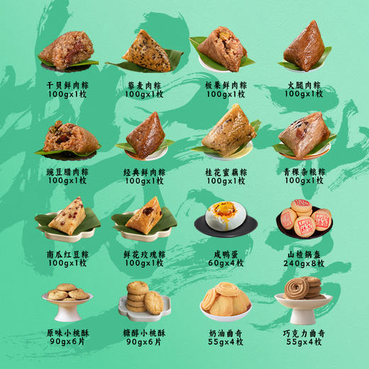 稻香村 稻香福至礼盒（10粽4蛋+点心）- 1770g【端午】SKT 商品图4