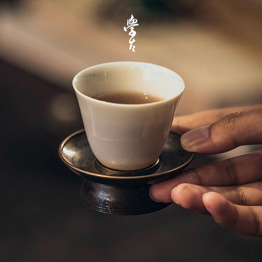 娜家民国小圆托 中式复古纯锡制品茗 商品图2