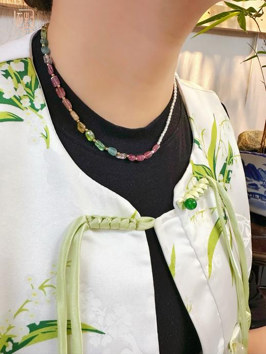 春日必“玺”--彩色碧玺珍珠设计项链 商品图4
