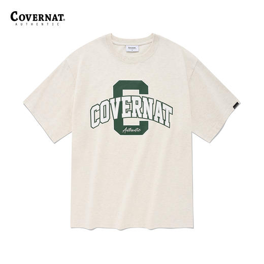 【限时秒杀】Covernat短袖T恤Big College C珠串上衣短袖潮CO2302ST05 商品图5