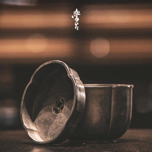 娜家海棠建水 中式复古手工锡制储水式250ml 商品图0