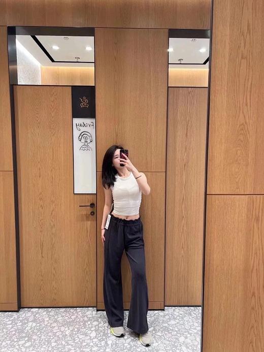 点此购买 lulu露露softstreme女士螺纹阔腿长裤 bk 314779 商品图3