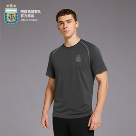 【官方正版】阿根廷国家队 | 夏季灰色速干T恤印号短袖透气清爽