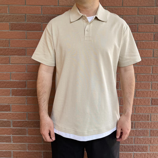 高品质男款~精梳棉假两件Polo领短袖T恤【包邮+三天无理由退huan】 商品图0