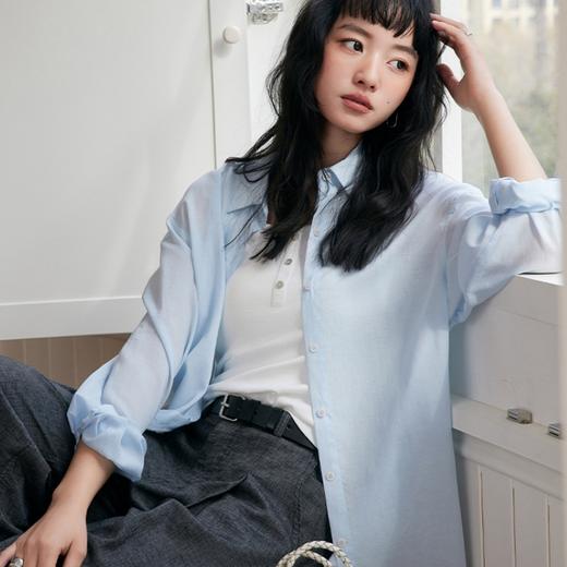 壳木天丝亚麻衬衫|轻薄透气，舒适百搭，两款可选 商品图0