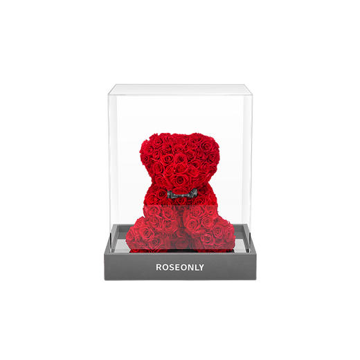【告白神器】ROSEONLY诺誓 高端定制 永生玫瑰 玫瑰公仔 玫瑰熊 20cm 30cm 60cm 120cm  定制款 送女友爱人礼物 商品图4