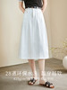 【五折购】熙世界牛仔半身裙秋夏薄款2025新款高腰显瘦遮胯中长款a字裙子 商品缩略图1