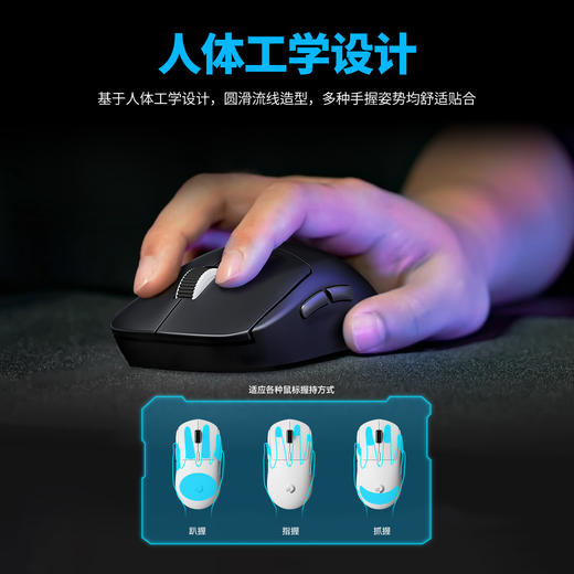 （送鼠标垫）狗屁王GPW-Y有线鼠标电竞游戏英雄联盟RGB吃鸡CS宏 商品图4