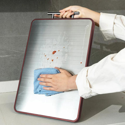 下单得饭勺【不易发霉|双面可用 】Trees&wind进口非洲刚果乌檀木不锈钢双面砧板菜板  升级款 72小时发 商品图1