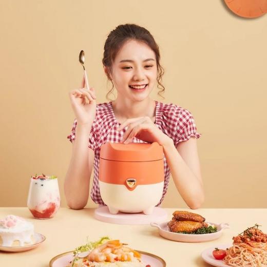 【美的】小型电饭煲家用橙色【1.2L 狐狸饭煲】MB-FB12X1-105B一人食学生宿舍迷你电饭锅煮饭 商品图0