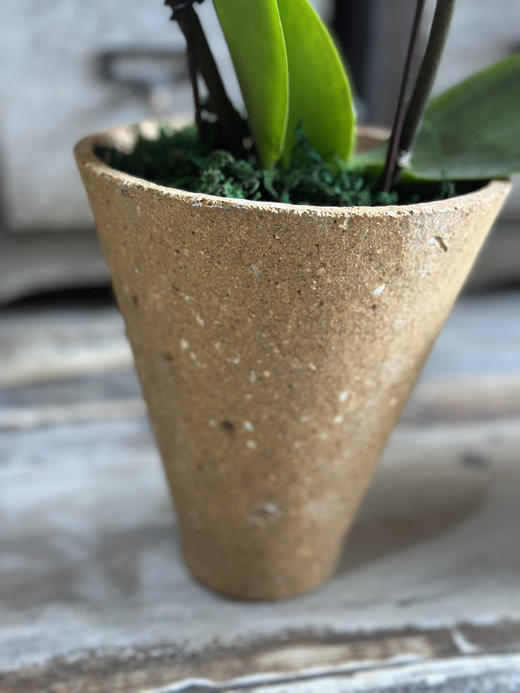 手工 粗陶艺术盆 无眼 可插鲜切花 四个颜色可选 高度16厘米 口径14厘米 商品图3