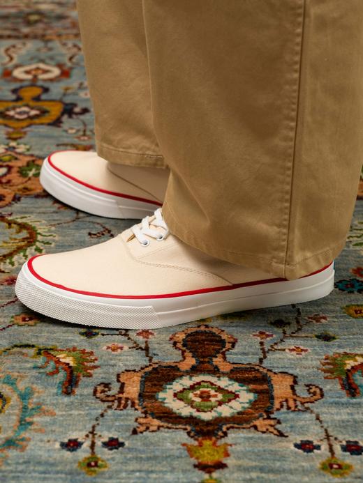 Fliks 红边白色帆布鞋 商品图4