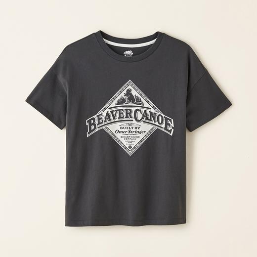 【2件9折】【ROOTS】女式海狸独木舟短袖T恤 商品图0