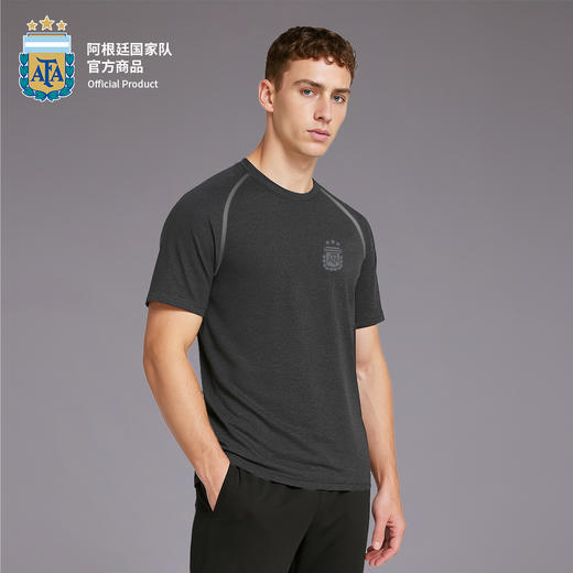 【官方正版】阿根廷国家队 | 夏季灰色速干T恤印号短袖透气清爽 商品图1