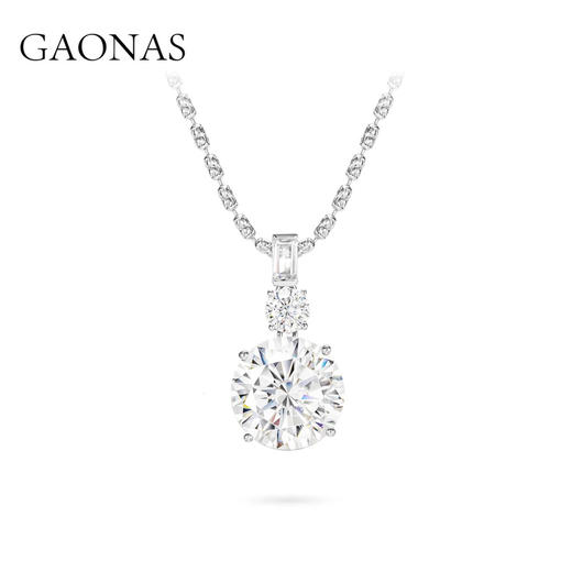 GAONAS 10克拉经典臻奢璀璨白色项链11372XW 商品图0
