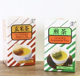 日本宇治の露玄米茶/煎茶2gx20袋入