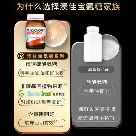 【海豚美购】澳大利亚Blackmores澳佳宝维骨力180片 商品图2