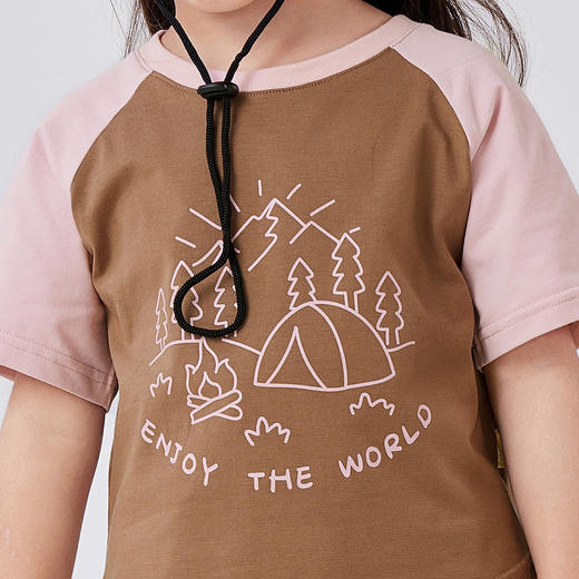 【49.9任选2件】潮酷风嘟嘟家女童短袖T恤夏季新款女宝体恤夏天洋气婴儿上衣 商品图3