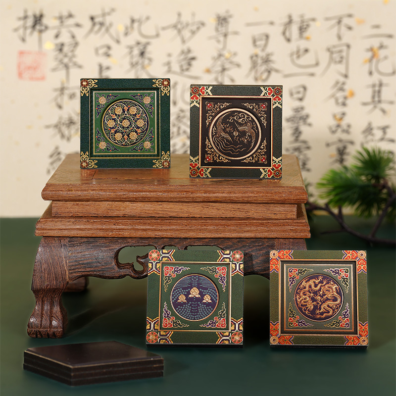 殿顶天花木质冰箱贴