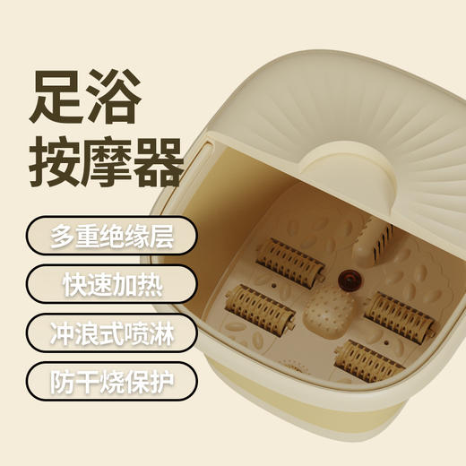【养生沐足时光！新款可折叠泡脚桶】家用便携恒温电动按摩足浴盆礼品，放松身心，缓解足部疲劳。ry 商品图2