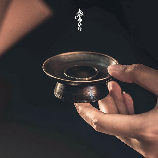 娜家民国小圆托 中式复古纯锡制品茗 商品图1