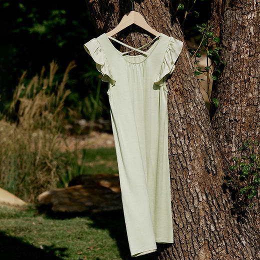 金三塔100%桑蚕丝儿童女童睡裙宽松舒适可外穿丝绸家居服新品  YZFFB302 商品图2