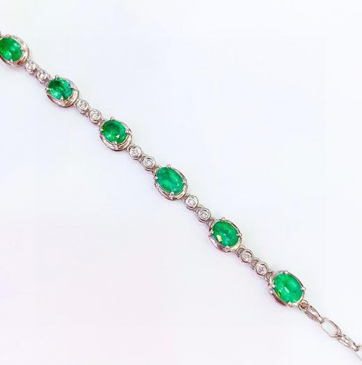 3.38ct刻面祖母绿手链 商品图3