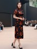 复古双门襟手工盘扣花瓣边旗袍 商品缩略图0