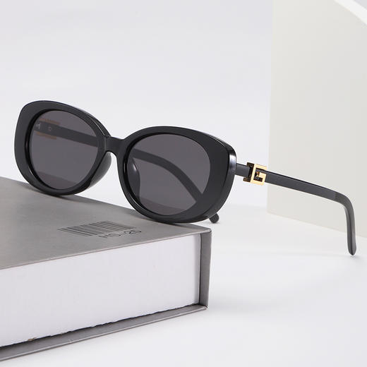 【骊佳高清偏光太阳镜椭圆墨镜】酷飒出街 时髦焦点 5082 商品图0