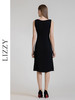 LIZZY夏季百搭简约气质通勤醋酸小鱼尾无袖连衣裙8134 商品缩略图3