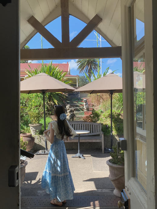 金蘑菇菇 洋槐春色 印花裙系列 碎花连衣裙 商品图6