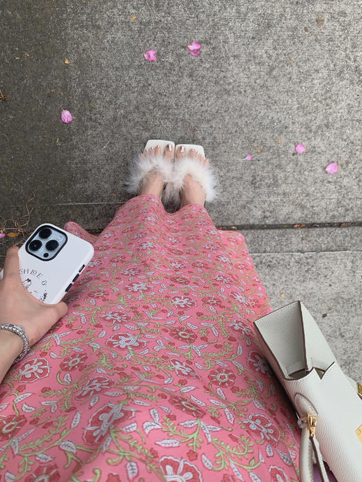 金蘑菇菇 洋槐春色 印花裙系列 碎花连衣裙 商品图9