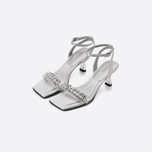 Westory2025年闪耀的钻链版一字带凉鞋W25BG62261 商品图0