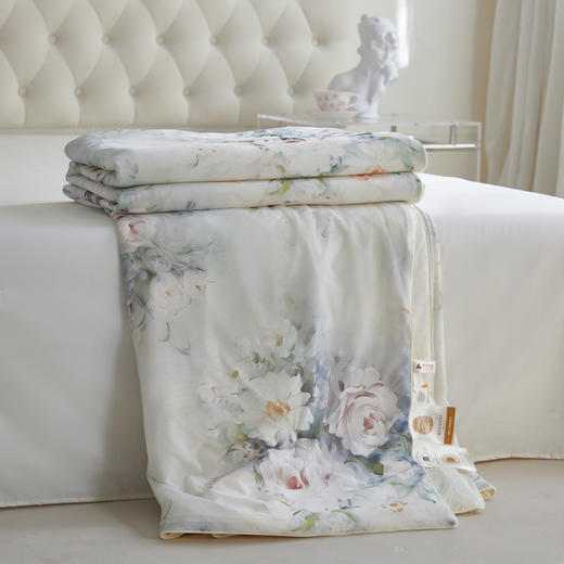 水漾凉感蚕丝养颜被|盖上它立马凉快，可水洗可机洗超省心|100%柞蚕丝|夏凉被 商品图3