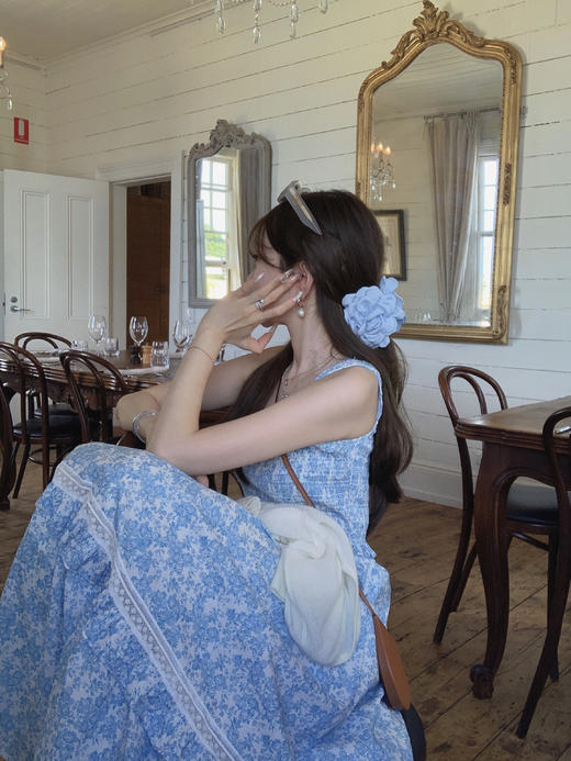 金蘑菇菇 洋槐春色 印花裙系列 碎花连衣裙 商品图8