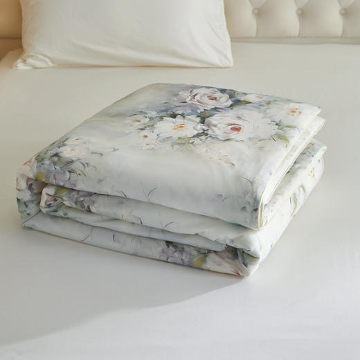 水漾凉感蚕丝养颜被|盖上它立马凉快，可水洗可机洗超省心|100%柞蚕丝|夏凉被 商品图1
