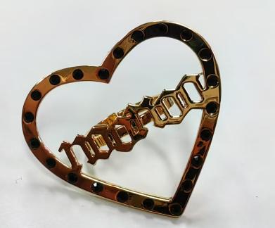 （文创）NNF-16K镀金缪斯镂空爱心LOGO开口戒指(NV08101) 商品图0