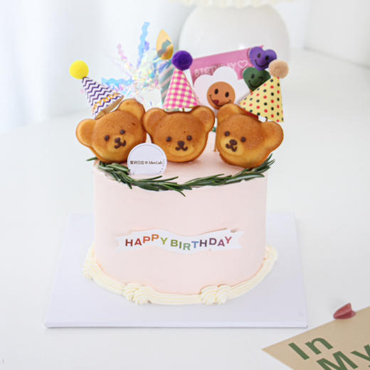 0820| 小熊派对蛋糕 商品图2