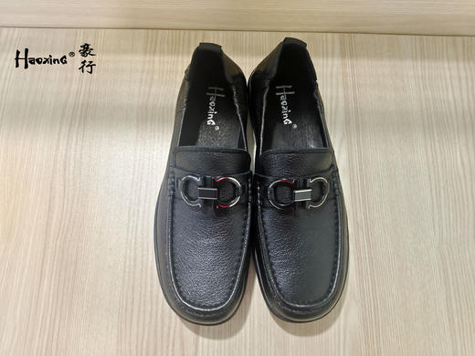 豪行春季新款12173638纯皮商务休闲男鞋豆豆皮鞋单鞋 商品图3